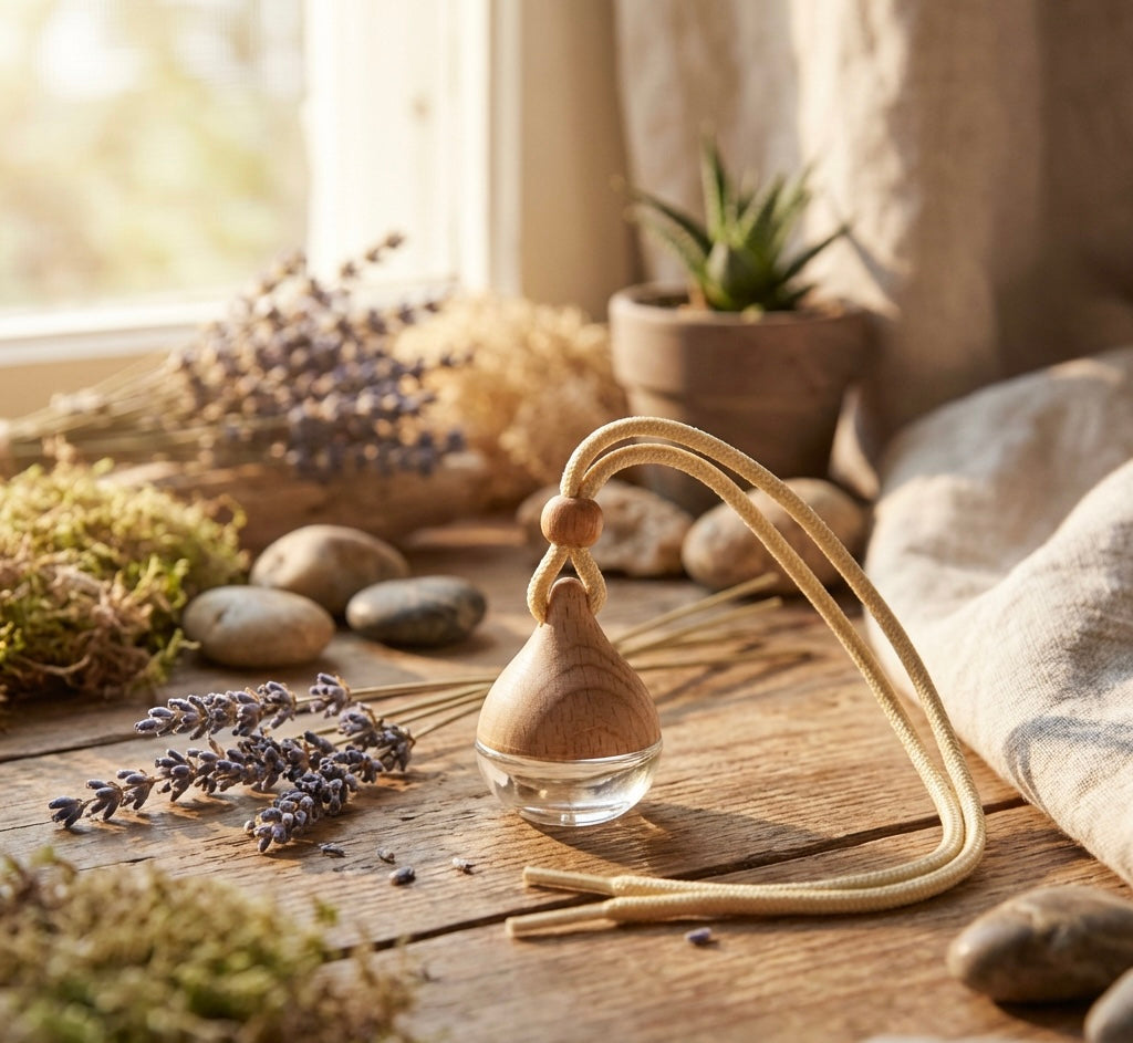 Transform your drive with our Hanging Car Diffuser, a stylish and convenient way to keep your car beautifully fragranced. Designed with a leak-proof wooden cap and refillable fragrance, it brings a long-lasting, luxury scent wherever you go. Amor Scent Co