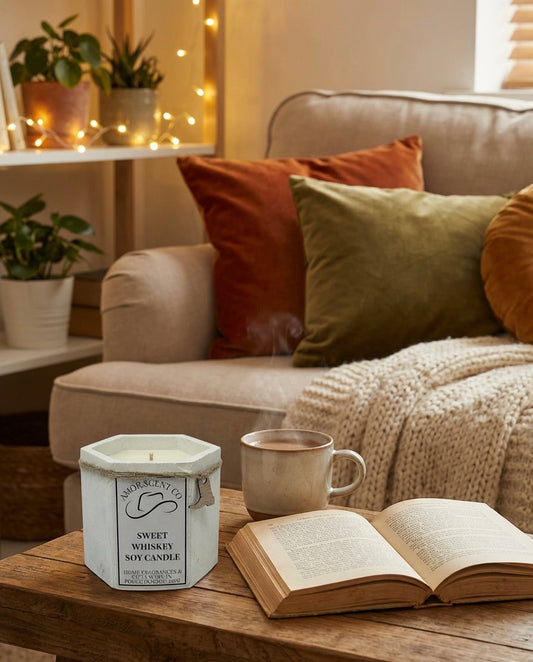 Bring warmth, charm, and sophistication to your home with our 150g handcrafted soy candles. Each candle is carefully poured into an artisan-made vessel, creating a beautiful decorative accent that complements any interior. Amor Scent Co
