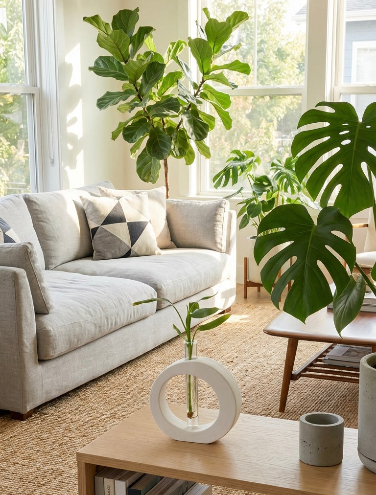 Elevate your home with our Circle Vase with Plastic Test Tube, a beautifully minimalist and handcrafted vase designed to bring warmth, love, and charm to any space. The circular design symbolizes connection and sentiment, making it a thoughtful gift for loved ones or a subtle, modern accent for your home. Amor Scent Co