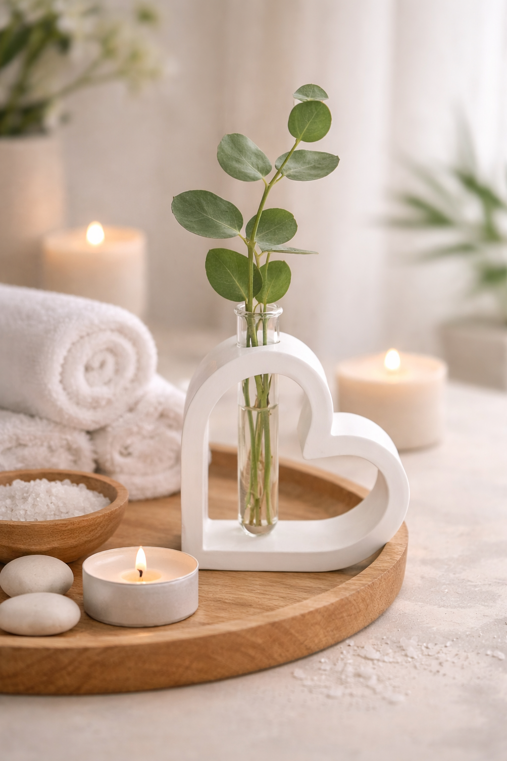 Bring a touch of love, warmth, and charm to your home with our Heart Vase with Plastic Test Tube, a beautifully minimalist, handcrafted vase. The heart shape symbolizes connection and sentiment, making it a thoughtful gift for loved ones or a subtle decorative accent for your home. Amor Scent Co