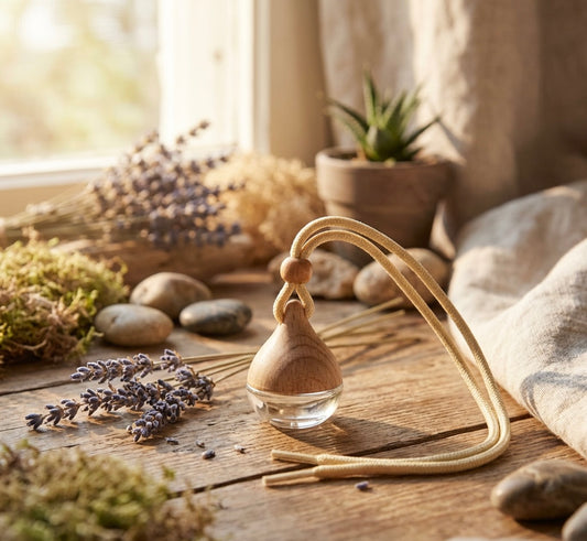 Transform your drive with our Hanging Car Diffuser, a stylish and convenient way to keep your car beautifully fragranced. Designed with a leak-proof wooden cap and refillable fragrance, it brings a long-lasting, luxury scent wherever you go. Amor Scent Co